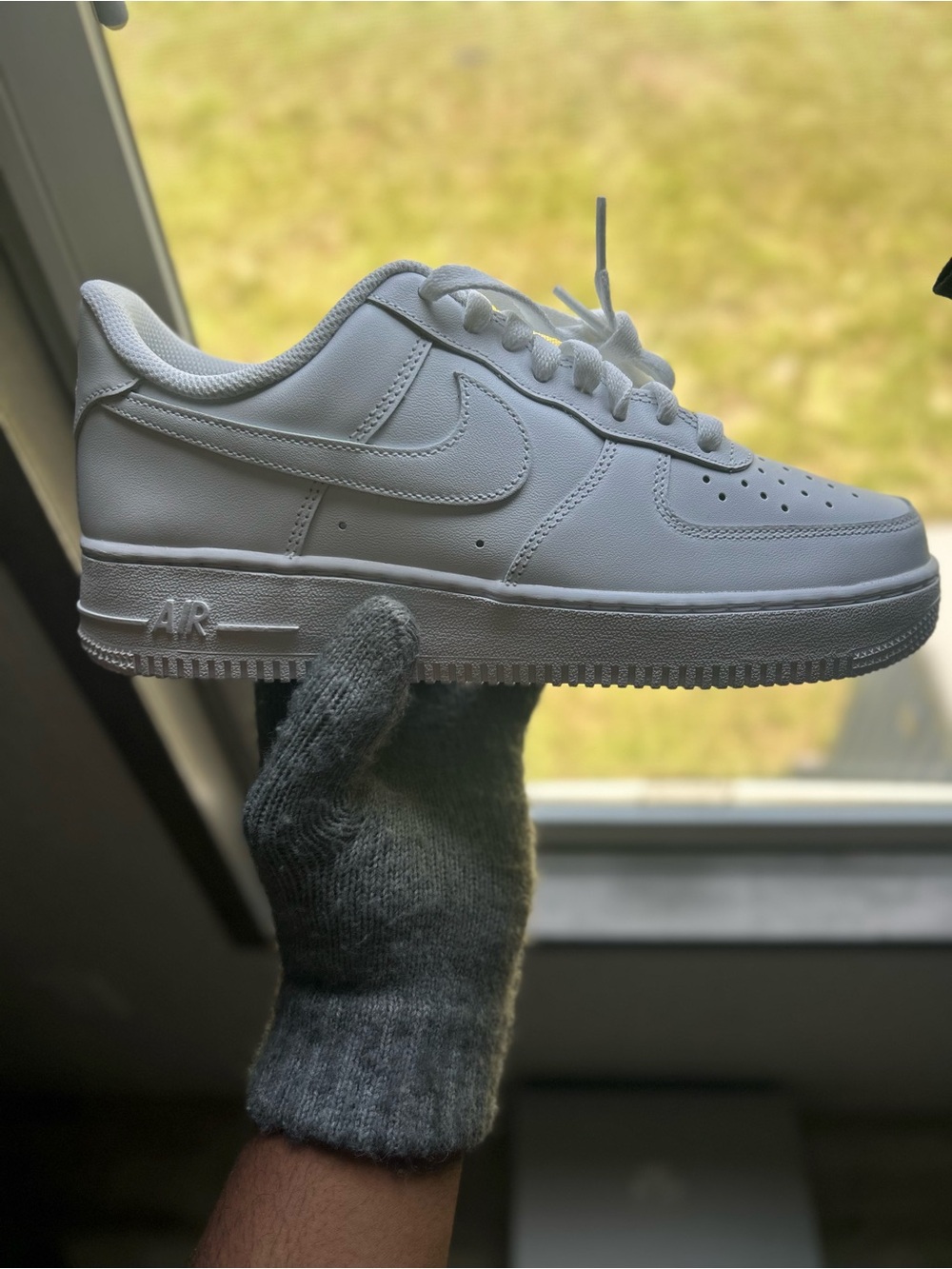 Nike All-White Air Force 1 Low Sneakers